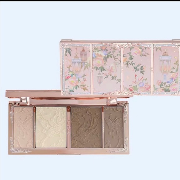 Flower Knows Makeup Butterfly Cloud Face Contour Palette Tawny Tea 02 BNIB - Picture 12 of 15